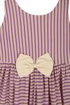 PWN_Purple Striped Dress For Girls_Online_at_Aza_Fashions