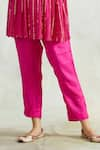 Shop_Palak & Mehak_Pink Kaftan Rayon Crepe Pant  Lining Mulmul Top And Set _Online_at_Aza_Fashions