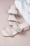 Shop_PHENOMINAAL_Off White Embellishments Strap Block Heels _Online_at_Aza_Fashions