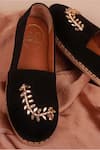 PHENOMINAAL_Black Embroidered Hand Espadrilles _Online_at_Aza_Fashions
