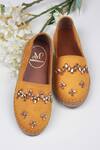 Buy_Phenominaal_Yellow Topaz Crystal Embroidered Espadrilles_at_Aza_Fashions