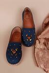Buy_PHENOMINAAL_Blue Embroidered Navy Espadrilles _at_Aza_Fashions