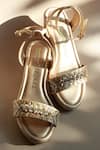 Buy_Phenominaal_Gold Celine Wedge Heels_at_Aza_Fashions