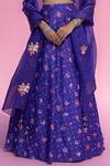 Pita Nila Purple Raw , Satin Organza Round Printed Lehenga Set Online at Aza Fashions Pita Nila_Purple Raw , Satin Organza Round Printed Lehenga Set _Online_at_Aza_Fashions