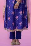 Shop Pita Nila Purple Organza, Bangalore Round Printed Kurta Set Online at Aza Fashions Shop_Pita Nila_Purple Organza, Bangalore Round Printed Kurta Set _Online_at_Aza_Fashions