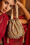 Buy Lovetobag Red Embellished Amara Stone And Kundan Potli at Aza Fashions Buy_Lovetobag_Red Embellished Amara Stone And Kundan Potli _at_Aza_Fashions