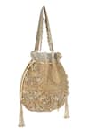 Shop_Lovetobag_Gold Embellished Esme Bead Potli _at_Aza_Fashions