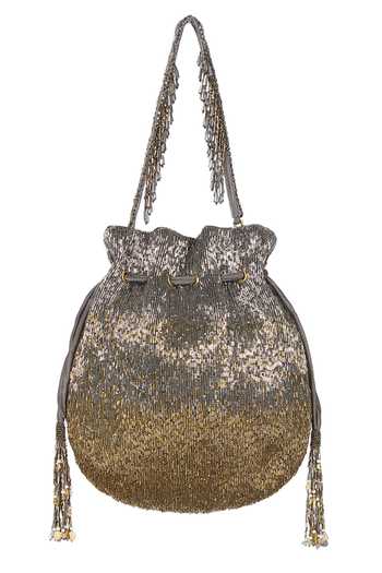 Buy_Lovetobag_Gold Beads, Crystals, Pearls Nora Embellished Potli _Online_at_Aza_Fashions