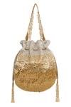 Shop_Lovetobag_Gold Embellished Nora Stone Potli _Online_at_Aza_Fashions