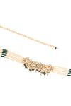 Shop_Paisley Pop_Gold Pearls Multi Strand Belt _Online_at_Aza_Fashions