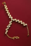 Shop_Paisley Pop_Gold Plated Kundan Hathphool _at_Aza_Fashions