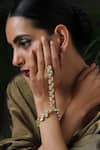 Buy_Paisley Pop_Gold Plated Kundan Hathphool _Online_at_Aza_Fashions