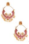 Paisley Pop_Temple Carved Chandbali Earrings_Online_at_Aza_Fashions
