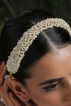 Shop_Paisley Pop_Gold Pearl Bead Chain Headband _Online_at_Aza_Fashions