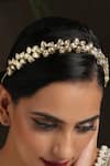 Shop_Paisley Pop_Gold Kundan Floral Headband _Online_at_Aza_Fashions