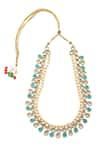 Paisley Pop_Gold Plated Kundan Long Necklace _Online_at_Aza_Fashions