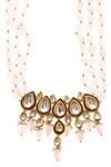 Paisley Pop_Gold Plated Kundan Pendant Necklace_at_Aza_Fashions