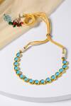 Buy_Paisley Pop_Blue Stone Choker_Online_at_Aza_Fashions