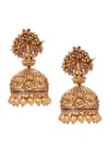 Paisley Pop_Gold Plated Beads Temple Jewellery Set_at_Aza_Fashions