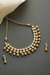 Shop_Paisley Pop_Gold Plated Kundan Jewellery Set _at_Aza_Fashions