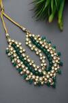 Buy_Paisley Pop_Gold Plated Kundan Layered Necklace _Online_at_Aza_Fashions