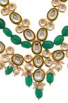 Shop_Paisley Pop_Gold Plated Kundan Layered Necklace _Online_at_Aza_Fashions