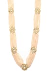 Paisley Pop_Gold Plated Bead Kundan Layered Necklace _Online_at_Aza_Fashions