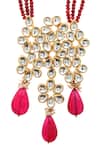 Shop_Paisley Pop_Gold Plated Stone Kundan Pendant Necklace _Online_at_Aza_Fashions