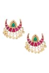 Shop_Paisley Pop_Gold Plated Kundan Choker Set _Online_at_Aza_Fashions