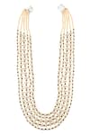 Paisley Pop_Gold Plated Bead Layered Necklace _Online_at_Aza_Fashions