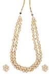 Buy_Paisley Pop_Gold Plated Kundan Layered Necklace Set_Online_at_Aza_Fashions