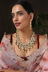 Buy_Paisley Pop_Gold Plated Kundan Necklace Jewellery Set _Online_at_Aza_Fashions