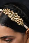 Buy_Paisley Pop_Gold Kundan Headband _Online_at_Aza_Fashions