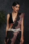 Buy_Paisley Pop_Gold Kundan Polki Layered Bead Belt_at_Aza_Fashions