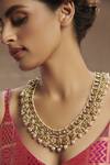Paisley Pop_Gold Plated Kundan Long Necklace_Online_at_Aza_Fashions