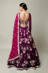 Shop_Prevasu_Purple Lehenga And Blouse Raw Silk Embroidery Mehbooba Bridal Set  _at_Aza_Fashions