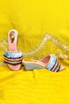 Buy_Foot Fuel_Multi Color Embellished Tassel Wedges _at_Aza_Fashions