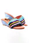 Shop_Foot Fuel_Multi Color Embellished Tassel Wedges _at_Aza_Fashions