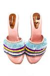 Foot Fuel_Multi Color Embellished Tassel Wedges _Online_at_Aza_Fashions