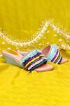 Buy_Foot Fuel_Multi Color Embellished Tassel Wedges _Online_at_Aza_Fashions