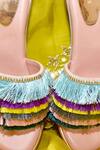 Foot Fuel_Multi Color Embellished Tassel Wedges _at_Aza_Fashions