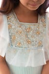 Buy_Pa:Paa_Blue Embellished Frill Dress  _Online_at_Aza_Fashions