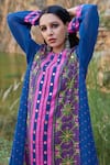 Buy Pooja Rajgarhia Gupta Blue Crepe And Georgette Round Printed Kurta & Palazzo Set Online at Aza Fashions Buy_Pooja Rajgarhia Gupta_Blue Crepe And Georgette Round Printed Kurta & Palazzo Set _Online_at_Aza_Fashions
