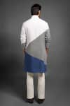 Shop_Mitesh Lodha_Multi Color Colorblock Kurta  _at_Aza_Fashions