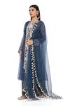 Payal Singhal Blue Georgette Floral, Sequin Round Noora Embroidered Anarkali Palazzo Set at Aza Fashions Payal Singhal_Blue Georgette Floral, Sequin Round Noora Embroidered Anarkali Palazzo Set _at_Aza_Fashions