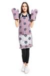 Buy_Payal Singhal_Purple Canvas Printed Star Apron _at_Aza_Fashions