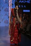 Shop_Payal Singhal_Red Velvet And Silk Embroidery Round Saffiya Kurta Sharara Set _at_Aza_Fashions