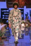 PS Men by Payal Singhal_White Georgette Printed Abutilon Kurta Set  _Online_at_Aza_Fashions