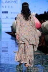 Shop_Payal Singhal_Purple Crepe Abstract Print And Thread Round Alisa Kaftan Kurta With Sharara _at_Aza_Fashions