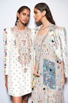Shop_Payal Singhal_White Silk Embroidery Mukaish And Thread Round Adalia Dress _Online_at_Aza_Fashions